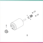 5RI1700001 – Silnik do OP224 24V (nowa wersja) – część zamienna
